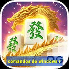 comandos do windows r