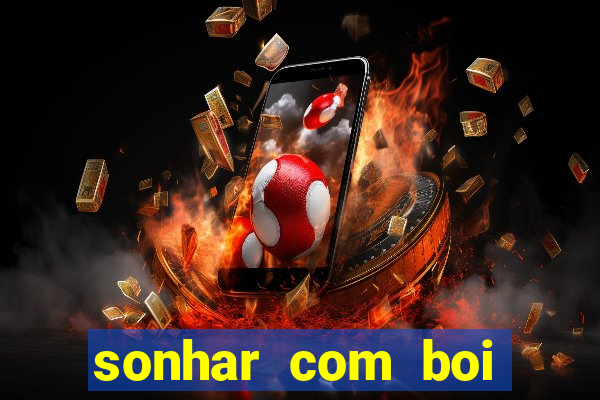 sonhar com boi jogo do bicho